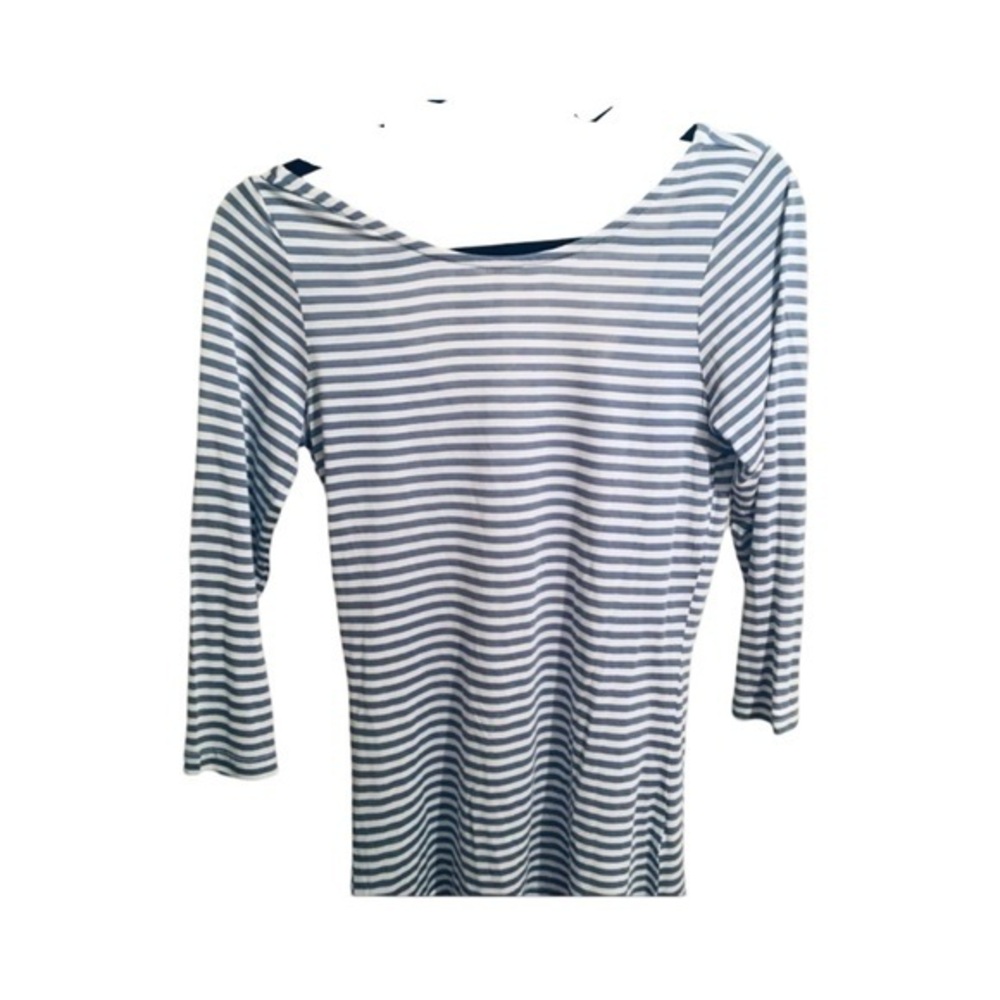 Cupcakes &Cashmere Tee - S Blue Striped NWOT,